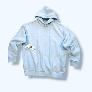 Vuori Restore Oversized Hoodie Light Mist M Organic Cotton French Terry Jumper